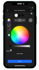 EverLights Build Your Own Sequence App Screen